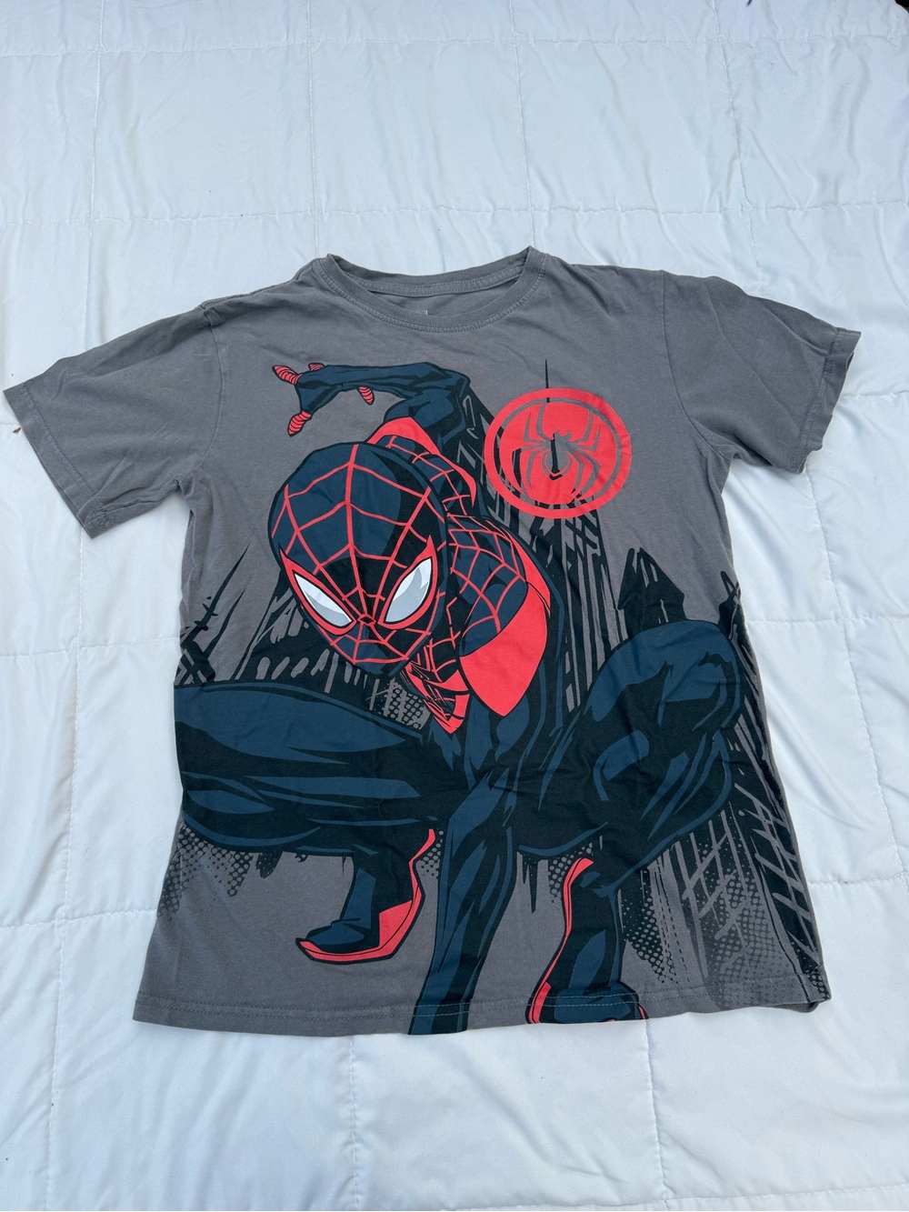 Kids Spider-Man Graphic Tee - Gray & Red